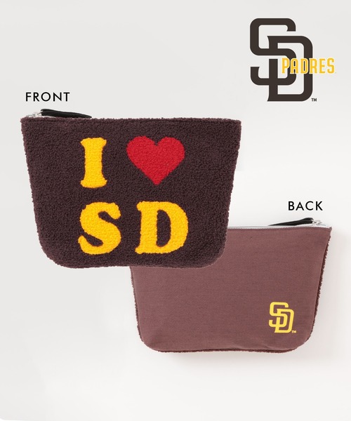 セール】MLB さがら刺繍ポーチ（ポーチ）｜MLB（メジャーリーグ