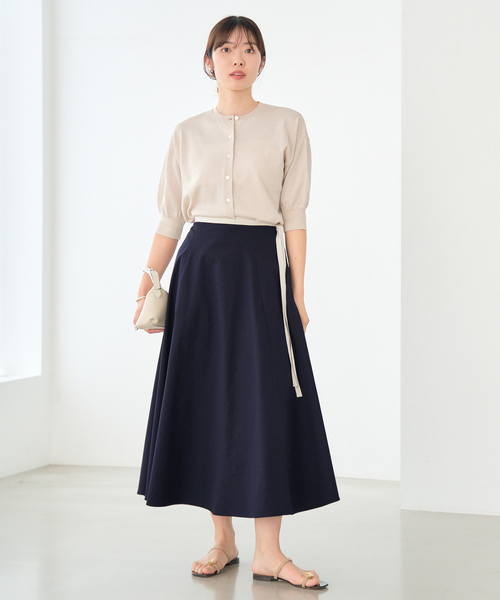バイカラーリボンフレアスカート（スカート）｜IENA（イエナ）の  