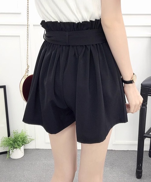 Lace Ladies(レースレディース)の「リボン ベルト ハイウエスト ショート パンツ(その他パンツ・レディース・グリーン/ブラウン/ブラック・S/M/XL)」の10枚目の写真