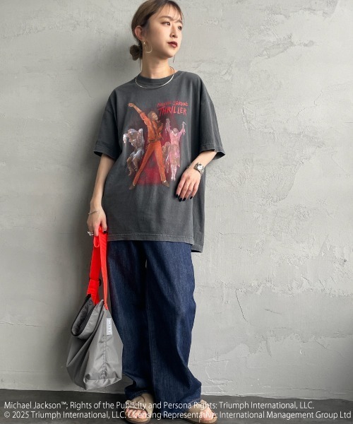 tシャツ 「GOOD ROCK SPEED/グッドロックスピード」 MICHAEL JACKSON ロックプリントTシャツ(THRILLER) レディ GOOD ROCK SPEED】グッドロックスピード 別注 MICHAEL JACKSON