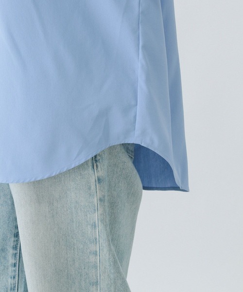 GLOBAL WORK（グローバルワーク）の「イージーケア刺繍シャツ/321333（シャツ/ブラウス・レディース・ライトブルー/ホワイト・REGULER/LONG）」の12枚目の写真