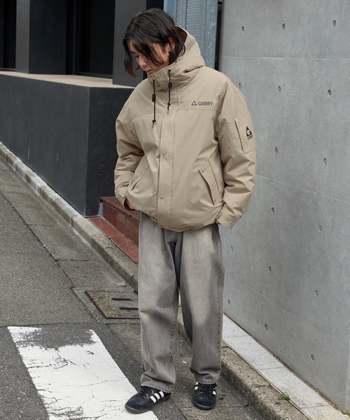 GERRY / ジェリー 別注 <撥水・防風> ラバー/刺繍ロゴ オーバーサイズ