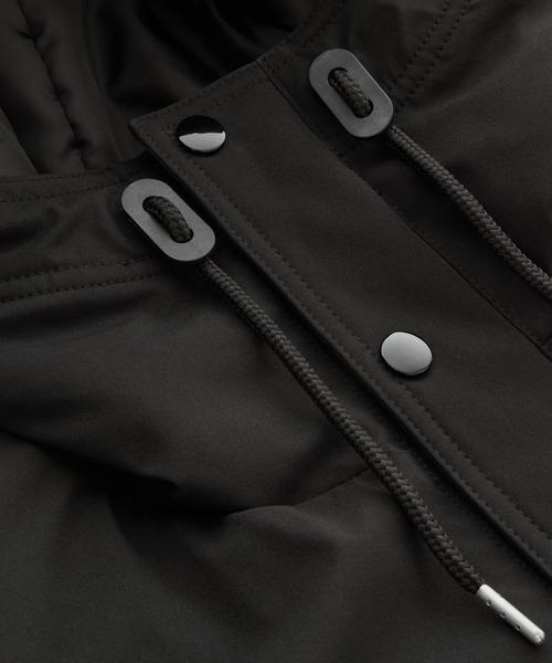 GERRY（ジェリー）の「GERRY / ジェリー 別注 <撥水・防風> ラバー/刺繍ロゴ オーバーサイズ フードパディングジャケット【BARK MANHATTAN】（ダウンジャケット/コート・メンズ・チャコール/アイボリー/ライトグリーン/ブラック/グレイッシュベージュ・M/L）」の17枚目の写真