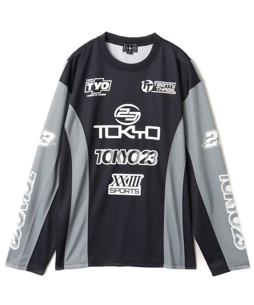 TOKYO 23(トウキョウニジュウサン)の「TOKYO 23 GAME L/S T-shirt / トウキョウ23 ゲーム エルエス Tシャツ(その他トップス・メンズ・グリーン/ブラック・M/L/XL/XXL)」の4枚目の写真