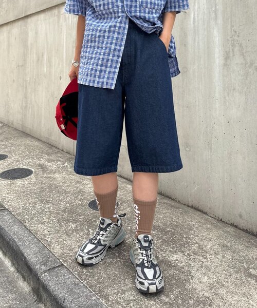 CIAOPANIC TYPY（チャオパニックティピー）の「【UNISEX】アソートデニムバミューダパンツ（デニムパンツ・レディース・ブルー/カーキ/ネイビー/インディゴブルー/ブラウン・MEDIUM/LARGE）」の5枚目の写真