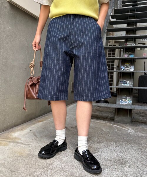セール】【UNISEX】アソートデニムバミューダパンツ（デニム