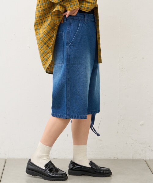 CIAOPANIC TYPY（チャオパニックティピー）の「【UNISEX】アソートデニムバミューダパンツ（デニムパンツ・レディース・ブルー/カーキ/ネイビー/インディゴブルー/ブラウン・MEDIUM/LARGE）」の12枚目の写真