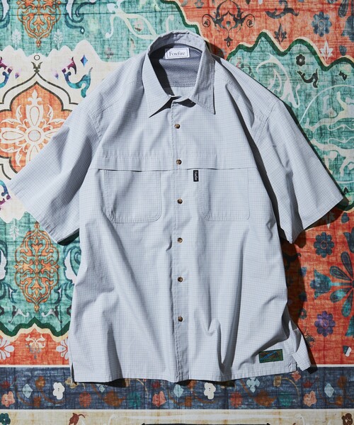 ブラウス シャツ Foxfire × FREAK'S STORE/フォックスファイヤー 別注 オックス フィッシングポケットショートスリーブシャツ レ FREAK'S STORE ブラウス シャツ Foxfire × STORE/フォックス