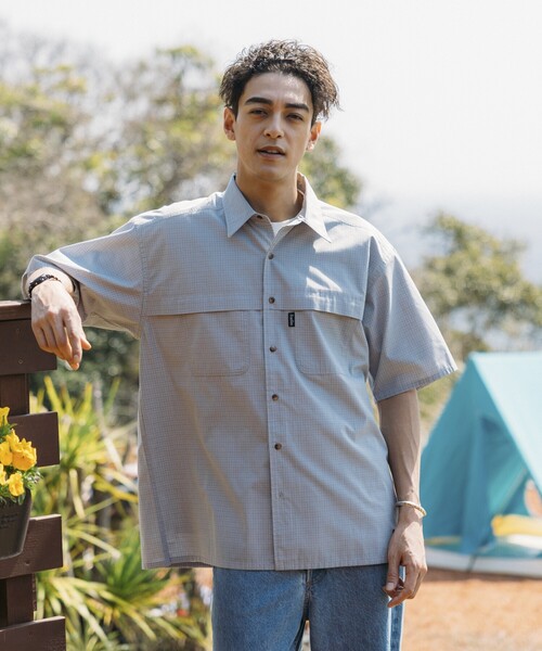 ブラウス シャツ Foxfire × FREAK'S STORE/フォックスファイヤー 別注 フィッシングポケット ショートスリーブシャツ レディース FREAK'S STORE ブラウス シャツ Foxfire × STORE/フォックス