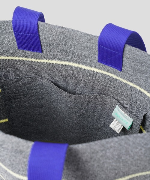 JNBY（ジェーエヌビーワイ）の「HOME Striped Knit Tote Bag / ストライプニットトートバッグ（トートバッグ・レディース・グリーン/グレー・ONE SIZE）」の10枚目の写真