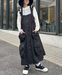 CANDYstripper 黒ワンピ Candy Stripper - CANDY STRIPPER FLARE SWITCHED SHIRT