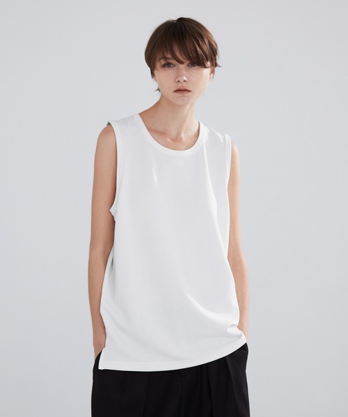 LUENNA(ルエナ)の「【LUENNA】Dry Touch Layered Tank Top / ドライタッチレイヤードタンクトップ(タンクトップ・メンズ・ブラック/ホワイト・M/L)」の2枚目の写真