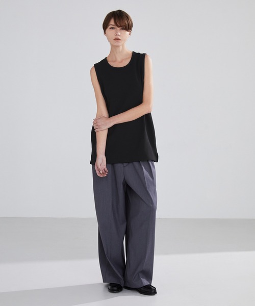 LUENNA(ルエナ)の「【LUENNA】Dry Touch Layered Tank Top / ドライタッチレイヤードタンクトップ(タンクトップ・メンズ・ブラック/ホワイト・M/L)」の8枚目の写真