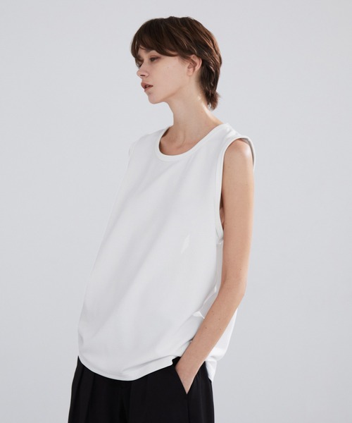 LUENNA(ルエナ)の「【LUENNA】Dry Touch Layered Tank Top / ドライタッチレイヤードタンクトップ(タンクトップ・メンズ・ブラック/ホワイト・M/L)」の16枚目の写真