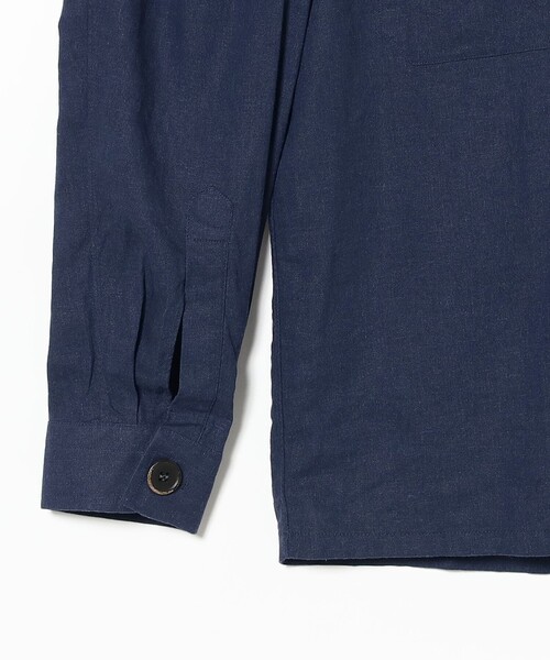 GUY ROVER / ウール シャツブルゾン　ネイビー　Lサイズ BEAMS MEN｜【別注】GUY ROVER / シャンブレー シャツ ブルゾン