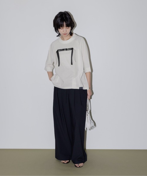 テープロゴ エンブロヘム タックラグランTシャツ Eimee Law