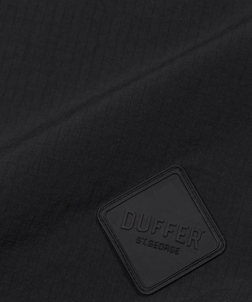 The DUFFER of ST.GEORGE（ザダファーオブセントジョージ）の「〔BLACK LABEL〕CORDURA RIPSTOP S/S TOPS：セットアップ コーデュラリップストップ 半袖トップス（ナイロンジャケット・メンズ・ブラック・SMALL/MEDIUM/LARGE/X-LARGE）」の10枚目の写真