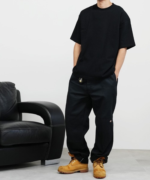 BASIS(ベイシス)の「SANDER LAND 9.1ozマグナムウェイト バックサークルロゴ ビッグシルエット 半袖Tシャツ(Tシャツ/カットソー・メンズ・ホワイト/ブラック・MEDIUM/LARGE/X-LARGE)」の6枚目の写真
