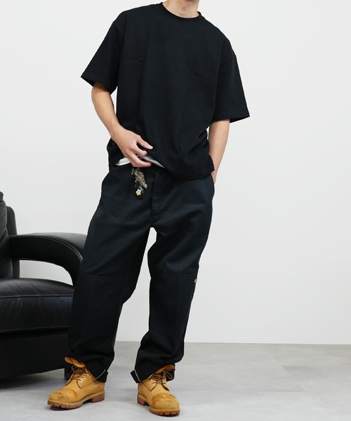 BASIS(ベイシス)の「SANDER LAND 9.1ozマグナムウェイト バックサークルロゴ ビッグシルエット 半袖Tシャツ(Tシャツ/カットソー・メンズ・ホワイト/ブラック・MEDIUM/LARGE/X-LARGE)」の7枚目の写真