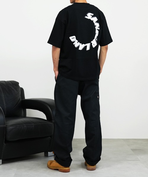 BASIS(ベイシス)の「SANDER LAND 9.1ozマグナムウェイト バックサークルロゴ ビッグシルエット 半袖Tシャツ(Tシャツ/カットソー・メンズ・ホワイト/ブラック・MEDIUM/LARGE/X-LARGE)」の11枚目の写真