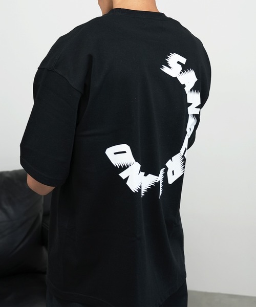 BASIS(ベイシス)の「SANDER LAND 9.1ozマグナムウェイト バックサークルロゴ ビッグシルエット 半袖Tシャツ(Tシャツ/カットソー・メンズ・ホワイト/ブラック・MEDIUM/LARGE/X-LARGE)」の15枚目の写真