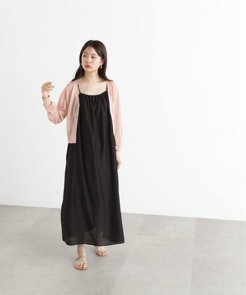 シアーVネックフォルムカーディガン シアーVネックフォルムカーディガン | N. Natural Beauty Basic