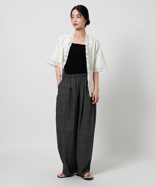 Charcoal TOKYO(チャコールトーキョー)の「【別注】<Charcoal>バギー パンツ(その他パンツ・レディース・ブラウン系/ダークグレー・FREE)」の5枚目の写真