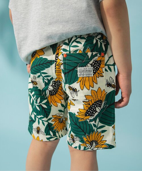 BREEZE(ブリーズ)の「【綿100% 着心地さらっと】サマーエール 総柄プリペラパンツ(その他パンツ・キッズ・レインボー/ブラウン/キナリ/その他3/ストライプ/ドット・80/90/100/110/120/130/140/150)」の4枚目の写真