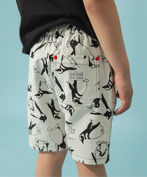 BREEZE(ブリーズ)の「【綿100% 着心地さらっと】サマーエール 総柄プリペラパンツ(その他パンツ・キッズ・レインボー/ブラウン/キナリ/その他3/ストライプ/ドット・80/90/100/110/120/130/140/150)」の2枚目の写真