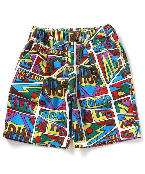 BREEZE(ブリーズ)の「【綿100% 着心地さらっと】サマーエール 総柄プリペラパンツ(その他パンツ・キッズ・レインボー/ブラウン/キナリ/その他3/ストライプ/ドット・80/90/100/110/120/130/140/150)」の3枚目の写真