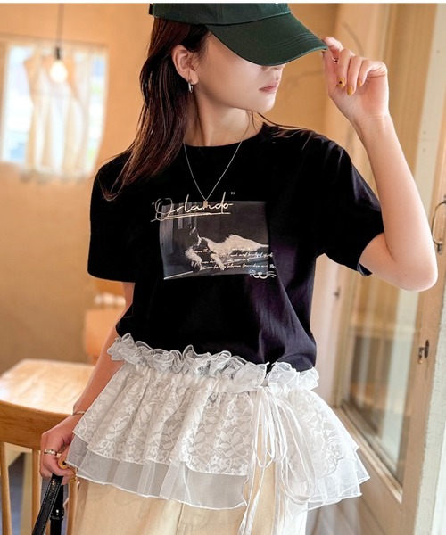 mily bilet（ミウィビレット）の「【mily bilet】1つで何通りも♪わたしだけのかわいいを！マルチウェイフリルレースストラップ（付け襟・レディース・ベージュ/ホワイト/ブラック・ONE SIZE）」の17枚目の写真