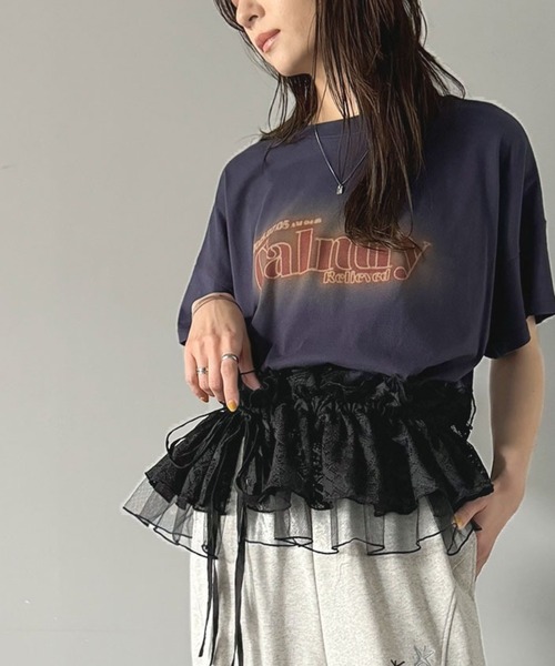 mily bilet（ミウィビレット）の「【mily bilet】1つで何通りも♪わたしだけのかわいいを！マルチウェイフリルレースストラップ（付け襟・レディース・ベージュ/ホワイト/ブラック・ONE SIZE）」の19枚目の写真