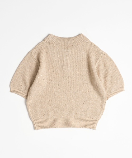 glitter polo knit / グリッターポロニット（ポロシャツ