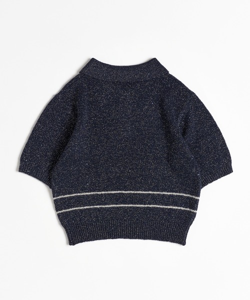 glitter polo knit / グリッターポロニット（ポロシャツ