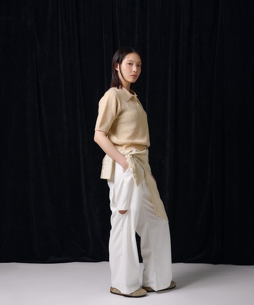 glitter polo knit / グリッターポロニット（ポロシャツ