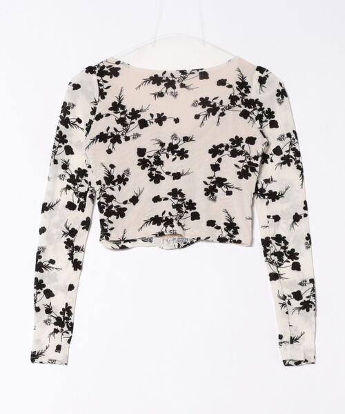 Jasmine Grandiflorum（ジャスミングランディフローラム）の「【Jasmine】クロスデザインレースメッシュトップス (SS)（その他トップス・レディース・マルチ/ベージュ/ブラック・FREE）」の8枚目の写真