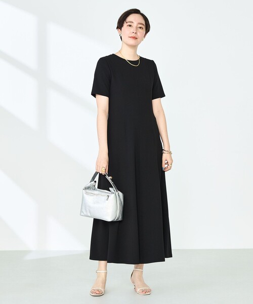 NOLLEY’S Sophi（ノーリーズソフィ）の「マルチファンクションフレアワンピース（ワンピース・レディース・チャコールグレー/ブラック・38/36）」の4枚目の写真