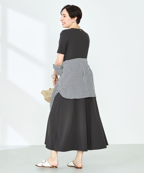 NOLLEY’S Sophi（ノーリーズソフィ）の「マルチファンクションフレアワンピース（ワンピース・レディース・チャコールグレー/ブラック・38/36）」の18枚目の写真