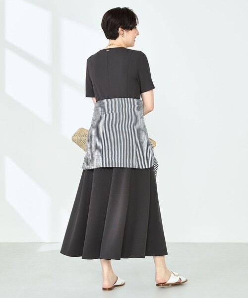 NOLLEY’S Sophi（ノーリーズソフィ）の「マルチファンクションフレアワンピース（ワンピース・レディース・チャコールグレー/ブラック・38/36）」の19枚目の写真