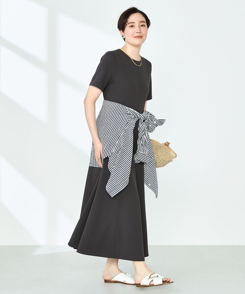 NOLLEY’S Sophi（ノーリーズソフィ）の「マルチファンクションフレアワンピース（ワンピース・レディース・チャコールグレー/ブラック・38/36）」の21枚目の写真