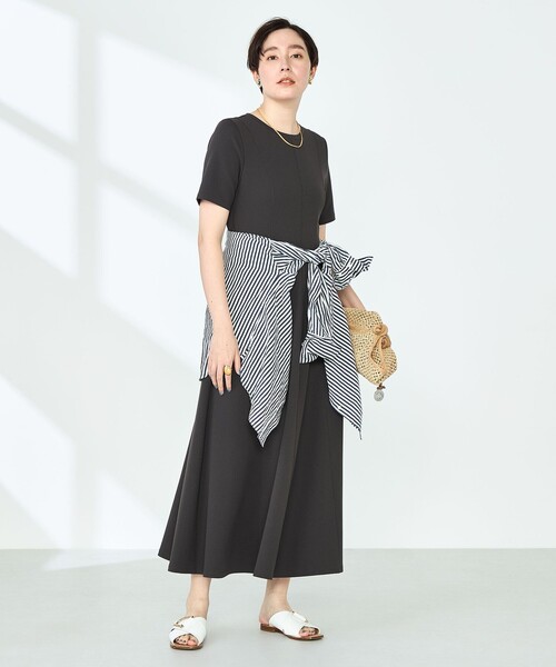 NOLLEY’S Sophi（ノーリーズソフィ）の「マルチファンクションフレアワンピース（ワンピース・レディース・チャコールグレー/ブラック・38/36）」の22枚目の写真