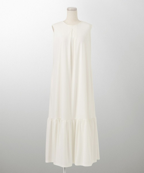 ENFOLD ホワイト ボタンデザインブラウス