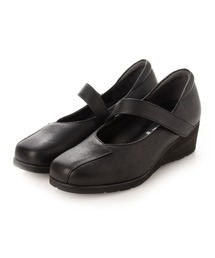 【3E】アシンメトリーデザインストラップシューズ