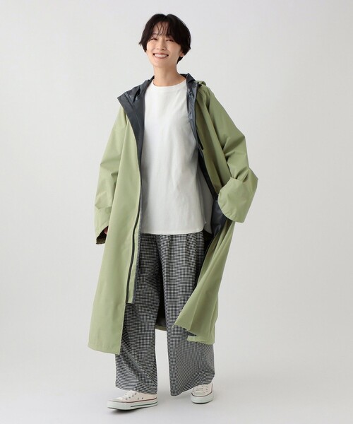 Afternoon Tea（アフタヌーンティー）の「サイクルレインコート（レインコート/ポンチョ・レディース・ベージュ/ライトグリーン・ONE SIZE）」の3枚目の写真