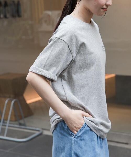 FORK&SPOON（フォークアンドスプーン）の「FORK&SPOON　エンブロイダリーTシャツ（Tシャツ/カットソー・レディース・ブラック/グレー系その他/オフホワイト・1）」の18枚目の写真