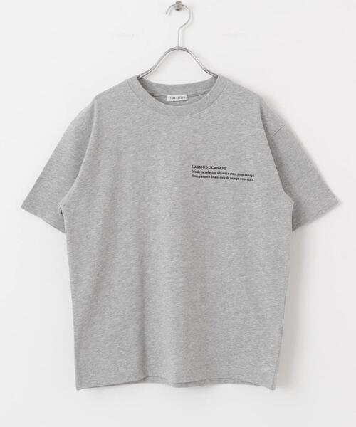 FORK&SPOON（フォークアンドスプーン）の「FORK&SPOON　エンブロイダリーTシャツ（Tシャツ/カットソー・レディース・ブラック/グレー系その他/オフホワイト・1）」の20枚目の写真