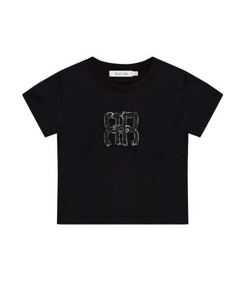 ROCKCAKE★韓国★人気★Beige Label Punching Top 2色 半袖 韓国 S ROCKCAKE(ロックケーキ) Tシャツ・カットソー(レディース