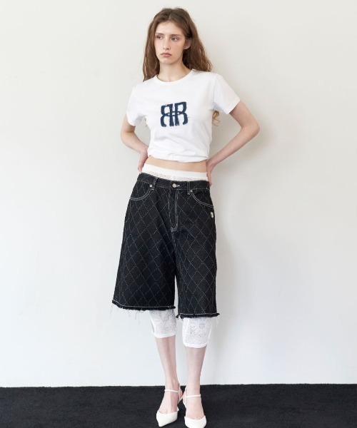 Tシャツ・カットソー ROCKCAKE Punching Line Top 5BMR0132 ROCKCAKE(ロックケーキ)のレディース Tシャツ・カットソー 人気
