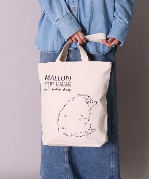 セール】(LF)2ポケット アニマル グラフィック A4 キャンバス トート