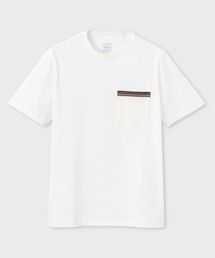 Paul Smith（ポールスミス）の「シグネチャーストライプポケット 半袖カットソー / 153552 306U（Tシャツ/カットソー）」
